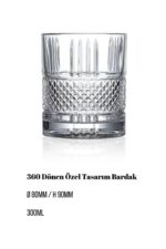 360 Dönen Viski & Kokteyl Bardağı 2’li Set - 300ml - Görsel 3
