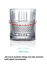 360 Dönen Viski & Kokteyl Bardağı 2’li Set - 300ml - Görsel 2