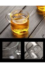 Kulplu Espresso Bardağı 6’lı Set - Cam Kahve Bardağı - Görsel 3