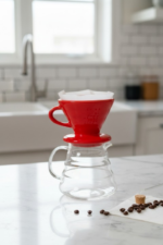 Filtre Kahve Demleme Seti - V60 Dripper & Cam Servis - Görsel 6