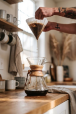 Filtre Kahve Demliği Chemex Dripper 800ml - Borosilikat Cam - Görsel 3